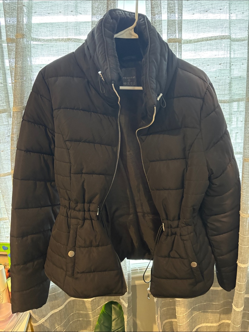 Primark Black Quilted Puffer Jacket for Women